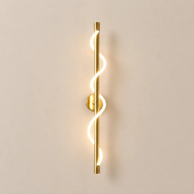 Applique Murale LED Spirale – Design Ondulé Vertical