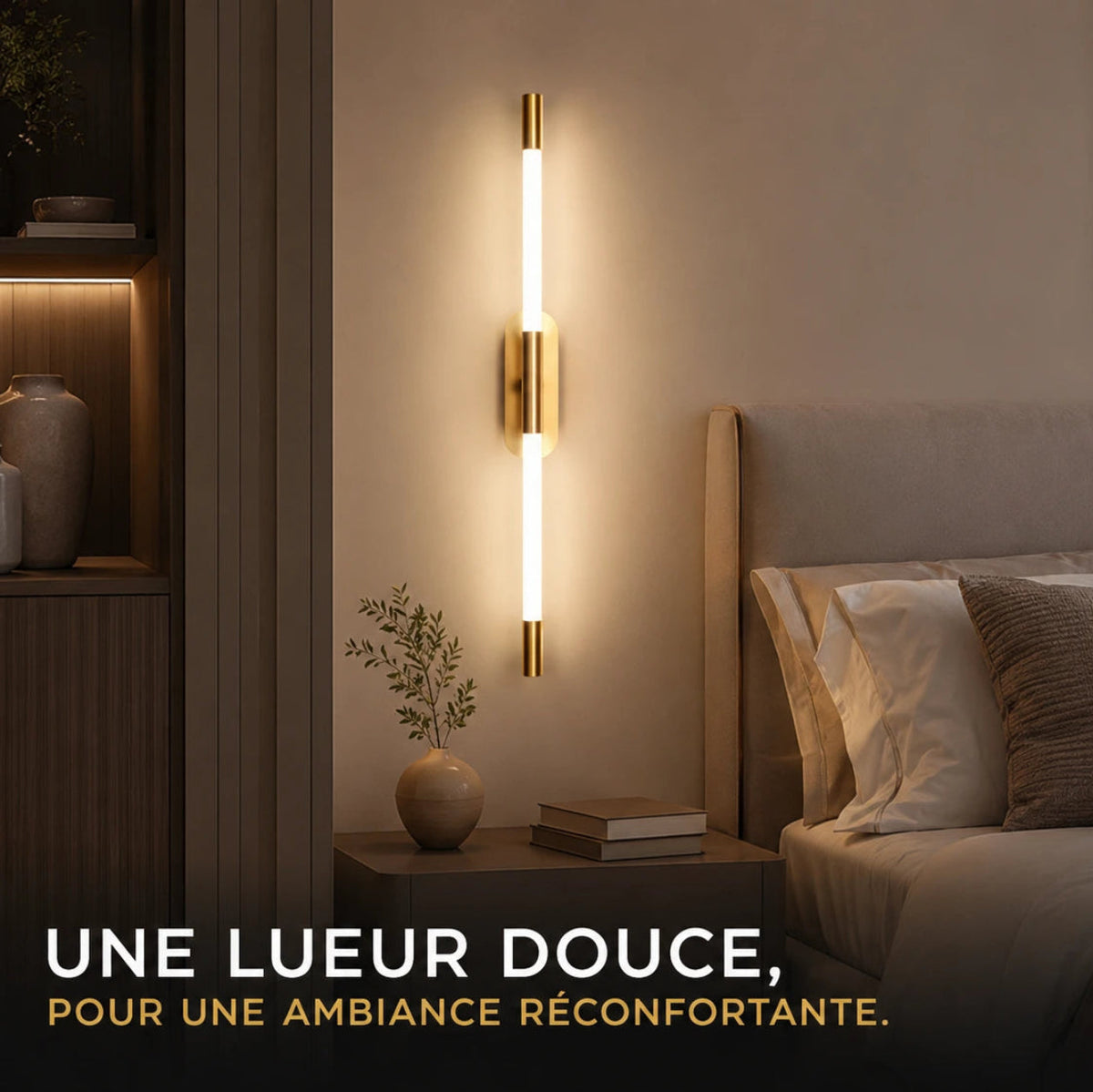 Applique murale chambre barre LED élancée
