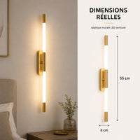 Applique murale chambre barre LED élancée dimensions