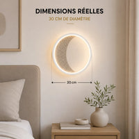 Dimensions applique murale chambre anneau : 30 centimètres