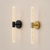 Applique murale chambre verticale effet cristal