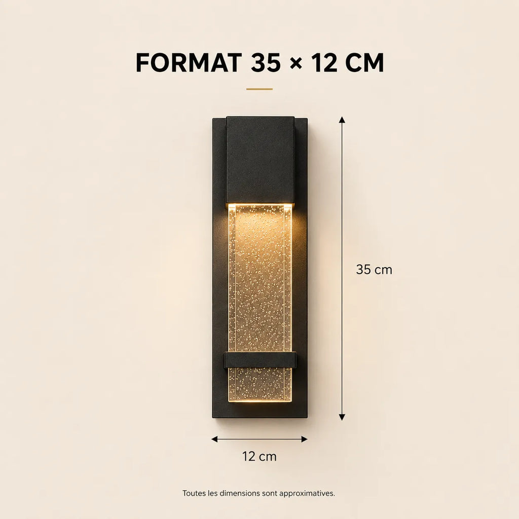 Applique murale extérieure LED de 35 × 12 cm