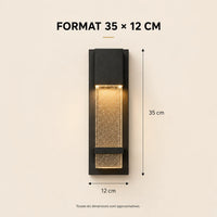 Applique murale extérieure LED de 35 × 12 cm