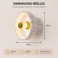Dimensions applique murale pierre 18 centimètres